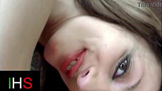 Horny stud rams sexy brunette's tight ass in dirty hardcore fuck