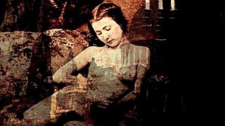 Vintage erotic drawings tease forbidden antique passions in retro style