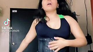 sexy busty prostitute shows off her curves