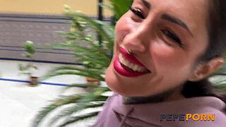 forty year old alt babe craves massive cock in lara croft style casting