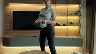 curvy maid fucks big cock boss desperately to save her job