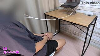 【remote meeting blowjob from naughty female friend then creampie sex after】