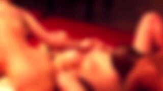 Petite ebony Scarlett Bloom strips and exposes sexy body