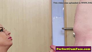 Bigtits Glamcore Babe Takes Massive Facial in Intense POV Action