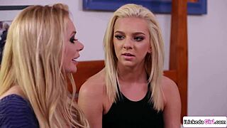 Lesbian Milf Scissoring Shaved Pussy Licking Young Petite Beauty Intense Tribbing