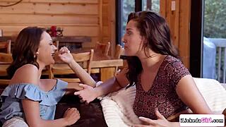 Seducing straight friend's wet pussy