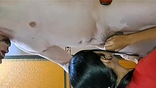 hot neighbor in shorts gives me epic sloppy blowjob