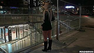 skinny french blonde screams anal ecstasy as cuckold watches facetime