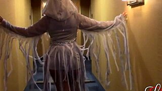 corpse bride cosplay babe sucks and fucks huge bbc on halloween