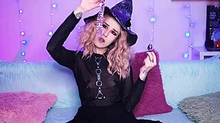 My witchy anal tease
