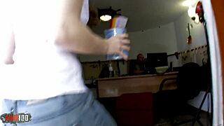 Dude this french babe's perfect ass takes hardcore pounding