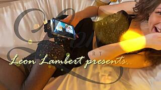 Skinny Brunette Babe Spits On Monster Cock For Ball Massage Handjob