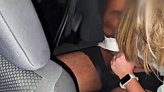 Brazilian slut fucked by black bull in car cuck drives