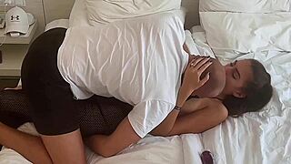18yo nympho neighbor sneaks in for wild apartment fuck session