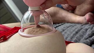 Vacuum Tongue Licks Nipples So Sweetly!