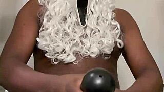 Pounding my horny new toy's pussy with monster black cock till she squirts!