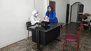 Doctor Fucks Sexy Secretary Sensually on Desk at Work