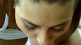 Harley Raine slurps massive cock pov close-up blowjob cumshot