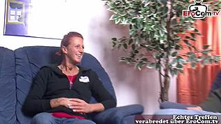 extroverted german redhead milf picked up on street for public sex