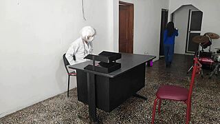 Doctor Fucks Sexy Secretary Sensually on Desk at Work