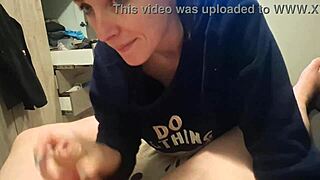Homemade Girl Next Door Swallows Sloppy Cum-Filled Blowjob Load