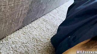 Redhead milf mommy rides POV cowgirl begging for more creampie