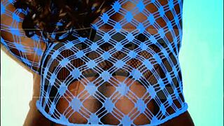 Ladyboy lingerie tease reveals her sexy shemale curves in steamy photoshoot poses