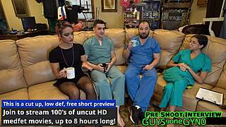 Daddy's latex-gloved dental checkup gets wild backstage!