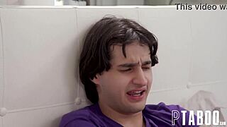 whoa elias catches annie spying on his massive cock jerking session