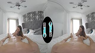 My VR hostel hookup dream explodes with wet creampie bliss