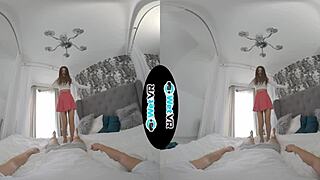 My VR hostel hookup dream explodes with wet creampie bliss