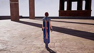 aria model's playful test dance reveals her big tits and ass curves