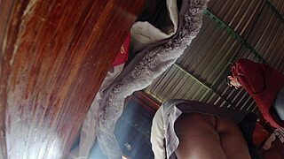 Curvy Latina Student Lifts Skirt Teasing Juicy Ass and Panties Before Studying