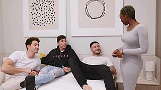 Wild Party: African Girl Zaawadi Takes Three Guys Hard