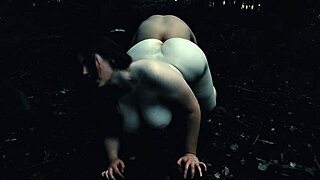 AI Witch Forces Tourists into Bent-Over Reverse Doggy Ass and Tits Show