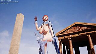 aria model's playful test dance reveals her big tits and ass curves