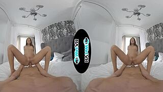 My VR hostel hookup dream explodes with wet creampie bliss