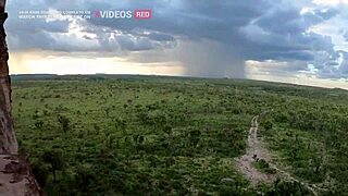 brazilian babe skillfully rides massive cock outdoors