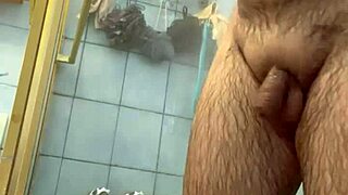 Woman Shaves Genitals Smooth Under Shower Spray