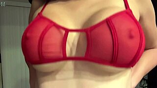 artemisia love poses in red bra
