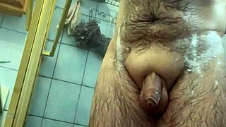 Woman Shaves Genitals Smooth Under Shower Spray