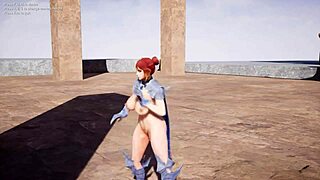 aria model's playful test dance reveals her big tits and ass curves