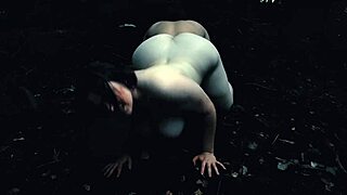 AI Witch Forces Tourists into Bent-Over Reverse Doggy Ass and Tits Show