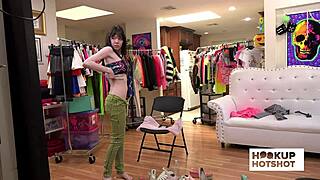 backstage leda elizabeth teases curves in heels skirt photoshoot skinny beauty