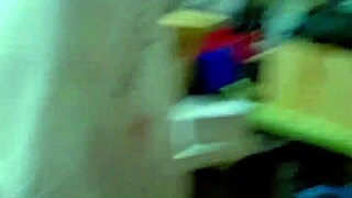 kalena mitrak fucks mechanic hard in garage tool room for creamy cum