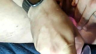 watch me push this huge morning buttplug deep