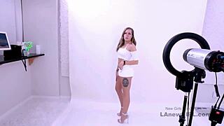 sexy brunette fucked hard at modeling audition