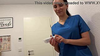 Nurse Gives Patient Oiled Sloppy Deepthroat In Hospital