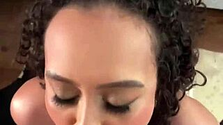 feel this curvy latina riding pov dick while gagging on brunette blowjob