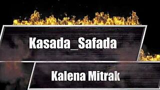 kalena mitrak fucks mechanic hard in garage tool room for creamy cum